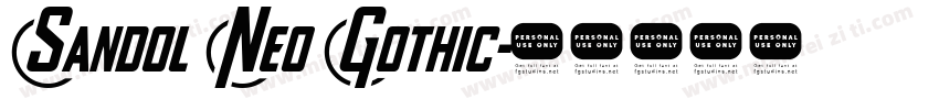 Sandol Neo Gothic字体转换